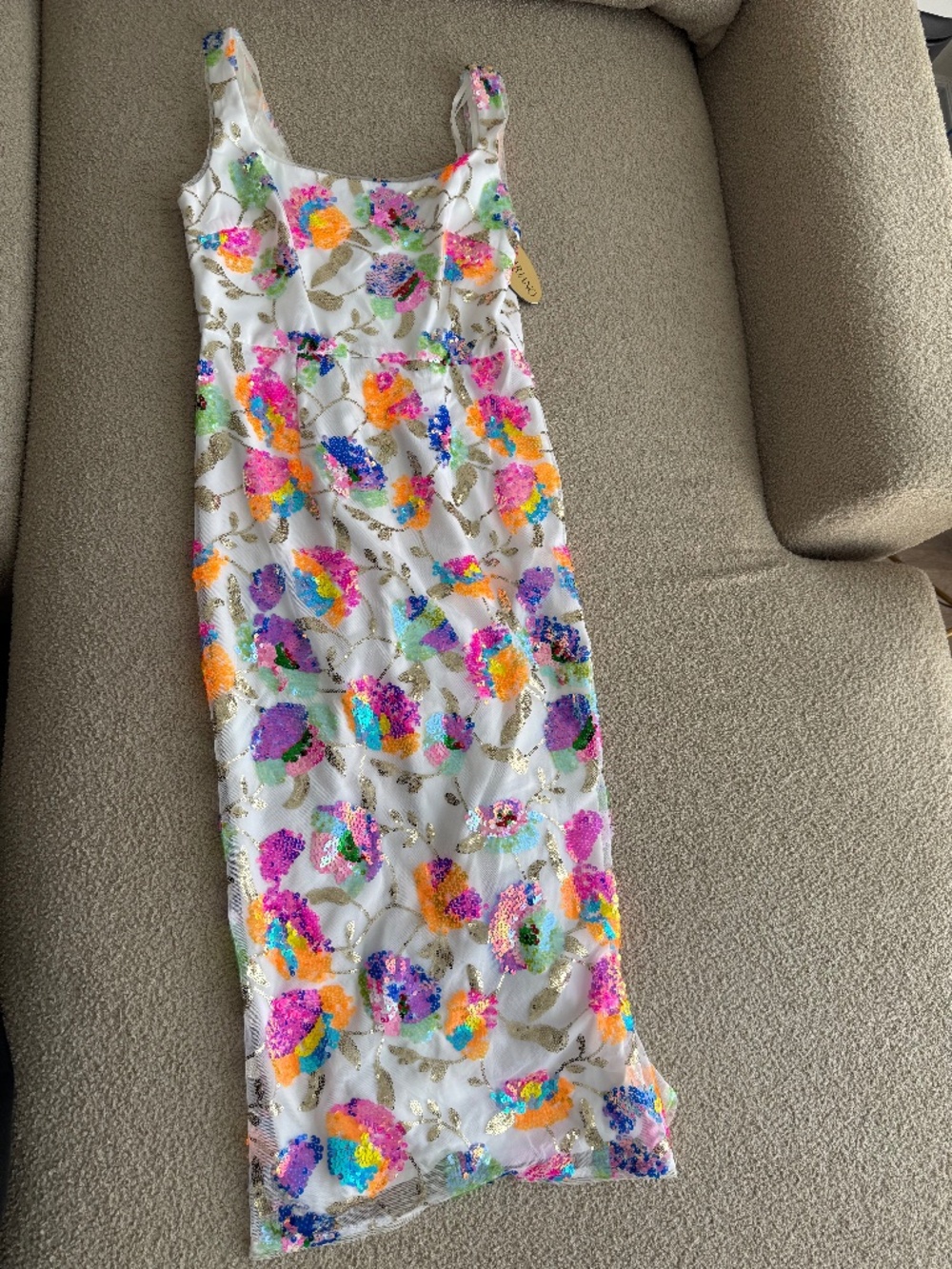 Bariano Sequin Multi Color Dress - Size 10 AU